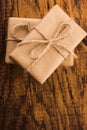 Stack of two holiday gifts Royalty Free Stock Photo