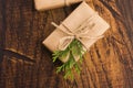 Stack of two holiday gifts Royalty Free Stock Photo