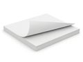 Stack of two plain white paper sheets Royalty Free Stock Photo