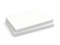 Stack of two white rectangular objects Royalty Free Stock Photo