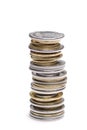 Stack of uah coins Royalty Free Stock Photo