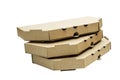 Stack of unused pizza boxes Royalty Free Stock Photo