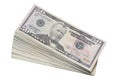 Stack of US Fifty Dollar Bills Royalty Free Stock Photo