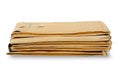 Stack of used envelops Royalty Free Stock Photo