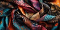 Multicolored Ties Pile Royalty Free Stock Photo