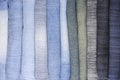 Stack of various jeans Royalty Free Stock Photo