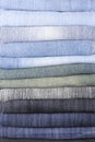 Stack of various jeans Royalty Free Stock Photo
