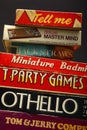 Stack of vintage board games