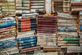 Stack of vintage books Royalty Free Stock Photo