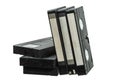 A stack of vintage VHS video tapes Royalty Free Stock Photo
