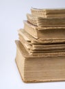 A stack of vintage books Royalty Free Stock Photo