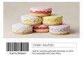 A stack of visually appealing, colorful, AI-generated cookies with Royalty Free Stock Photo