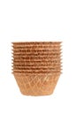 Stack of waffle bowls Royalty Free Stock Photo