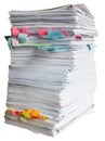 Stack of waste paper Royalty Free Stock Photo