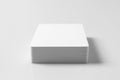 Stack of  white blank credit cards mockup on white background Royalty Free Stock Photo