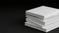 A stack of white books. Royalty Free Stock Photo