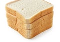 Stack of white bread slices Royalty Free Stock Photo