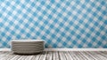 Stack of White Ceramic Dishes in the Room