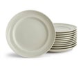 Stack of White Dinner Plates Royalty Free Stock Photo