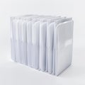 Stack of white envelopes isolated Royalty Free Stock Photo