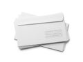 Stack of white envelopes isolated on white background Royalty Free Stock Photo