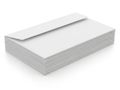 Stack of white envelopes isolated on white background Royalty Free Stock Photo