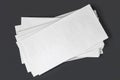 stack of white envelopes mockup Royalty Free Stock Photo