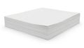 Stack of white foam or memory foam sheets placed neatly on a flat surface Royalty Free Stock Photo