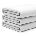 Stack of white folded sheets isolated on white background Royalty Free Stock Photo
