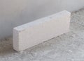 Stack of white Lightweight Concrete block, Foamed concrete block Royalty Free Stock Photo