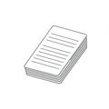 Stack of White Lined Paper Sheets Royalty Free Stock Photo