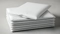 Stack of White Padded Mailer Envelopes Royalty Free Stock Photo