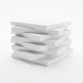 Stack of white panels Royalty Free Stock Photo