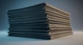 Stack of White Paper or Documents Organized on a Surface Close-up Royalty Free Stock Photo