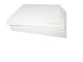 Stack of white paper isolated over white Royalty Free Stock Photo