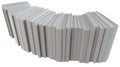 A stack of white paper