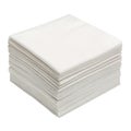 Stack of white paper isolated on transparent background Royalty Free Stock Photo