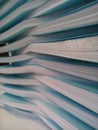 Stack of white paper with a light blue cover. Royalty Free Stock Photo