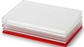 Stack of White Paper on Red Base Royalty Free Stock Photo