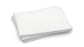 Stack of white paper sheets on a clean surface Royalty Free Stock Photo