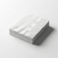 Stack of white paper sheets on a clean surface Royalty Free Stock Photo