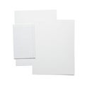 Stack of white paper sheets on desk Royalty Free Stock Photo