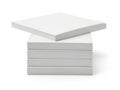 Stack of white paper sheets on desk Royalty Free Stock Photo