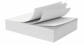 Stack of White Paper Sheets Fanning Royalty Free Stock Photo