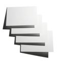 Stack of white paper sheets Royalty Free Stock Photo