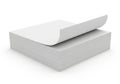 Stack of white paper sheets Royalty Free Stock Photo