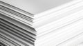 A stack of white paper sheets. Royalty Free Stock Photo