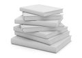 Stack of white paper sheets isolated on white background Royalty Free Stock Photo