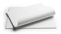 Stack of white paper sheets isolated on white background Royalty Free Stock Photo