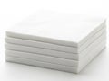 Stack of white paper sheets isolated on white background Royalty Free Stock Photo